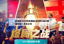 欧洲杯2024所有赛程,欧洲杯2024赛程时间一共多少天