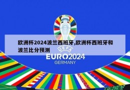 欧洲杯2024波兰西班牙,欧洲杯西班牙和波兰比分预测