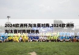 2024欧洲杯淘汰赛对阵,2024欧洲杯淘汰赛对阵规则表