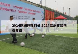 2024欧洲杯裁判员,2024欧洲杯裁判员介绍